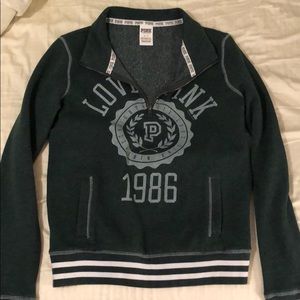 PINK Half-Zip Sweatshirt